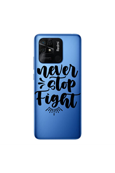 Other Xiaomi Poco C40 Never stop fight Transparent Silicone TPU Θήκη