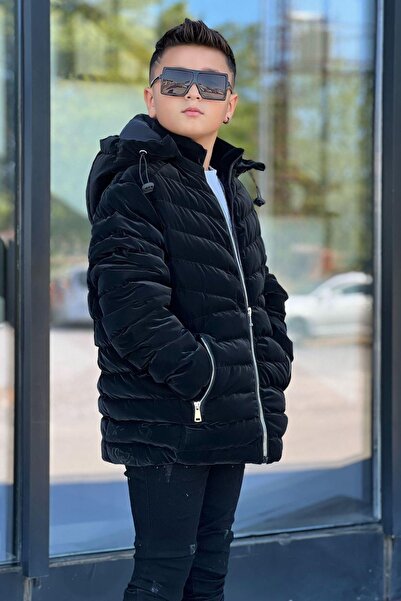 Pina Kids Boy's Detachable Hooded, Densely Stitched Nova Fabric Winter Puffer...
