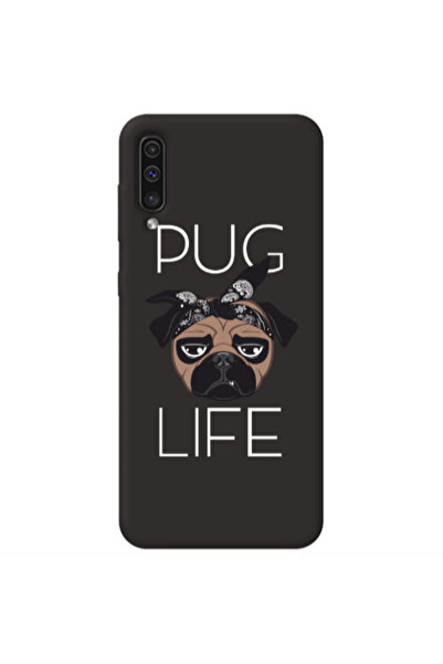 Other Samsung A70 Pug Life Black Colored Silicone TPU Θήκη