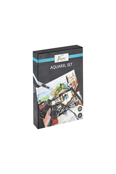 Nassau AR0526/GE Set de vopsele acrilice în cutie, 13 piese, vopsele de 10x12...