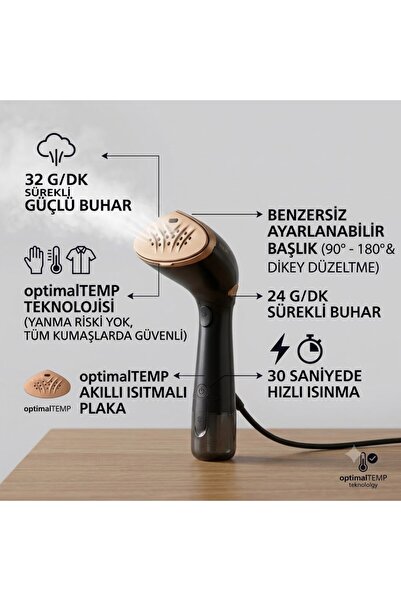 Philips Steam & Go Plus Buharlı Düzleştirici GC362/80 2200 Watt Siyah Renkli ...