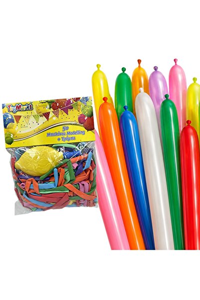 ToyMarkt Μπαλόνια για Μοντελοποίηση 50 τεμάχια & Μίνι Αντλία 913059
