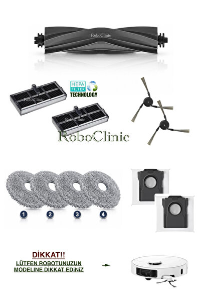 Roboclinic كيس غبار بديل متوافق مع مكنسة دريمي L50 ألترا سي إي الروبوتية، فرش...