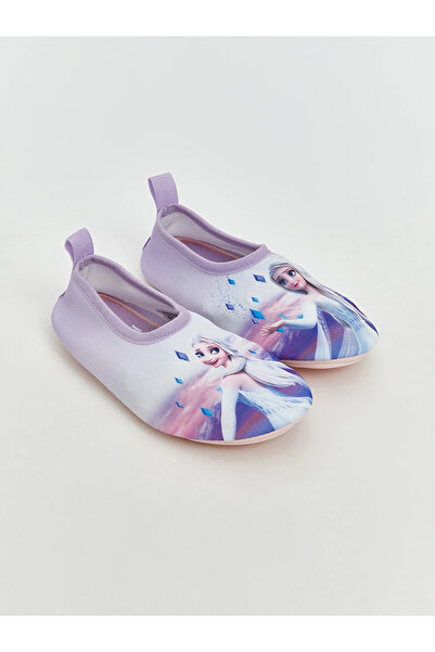 LC Waikiki Lcw Steps Lilac Frozen Printed Girls' Sea Shoes