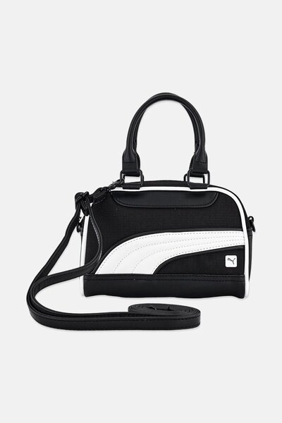 Puma Women Brand Logo Mini Grip Cross Body Bag, Black