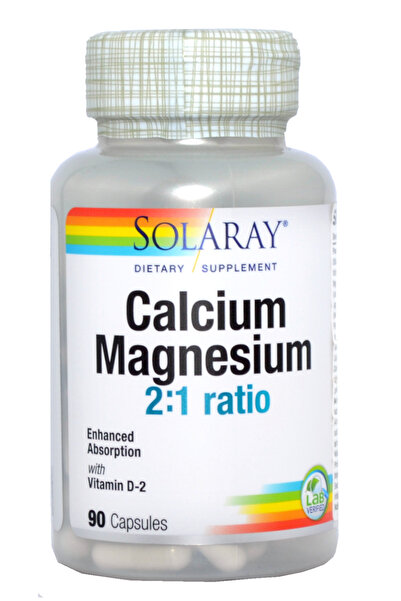Solaray Calciu Magneziu cu Vitamina D 90cps Secom,