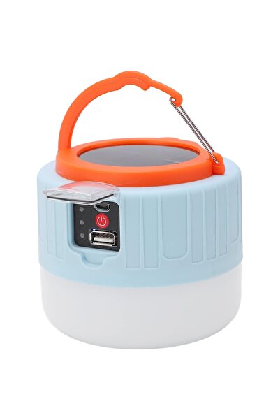 Rao Lampa Portabila, RAO, Incarcare Solara + USB, Afisaj Inteligent al Bateri...