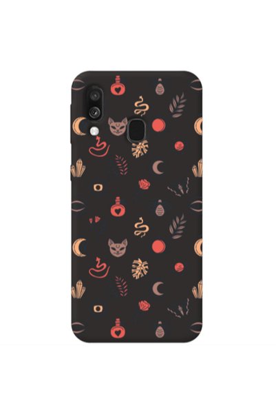 Other Samsung A40 Magic potion Black Colored Silicone TPU Θήκη