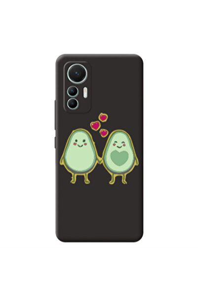 Other Xiaomi Mi 12 Lite Avocados Black Colored Silicone TPU Θήκη