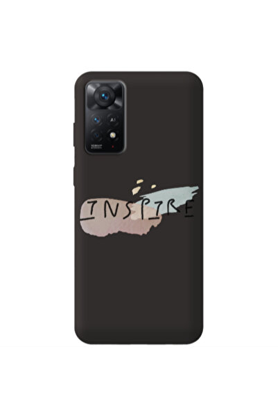 Other Xiaomi Redmi Note 11 4G Inspire Black Colored Silicone TPU Θήκη