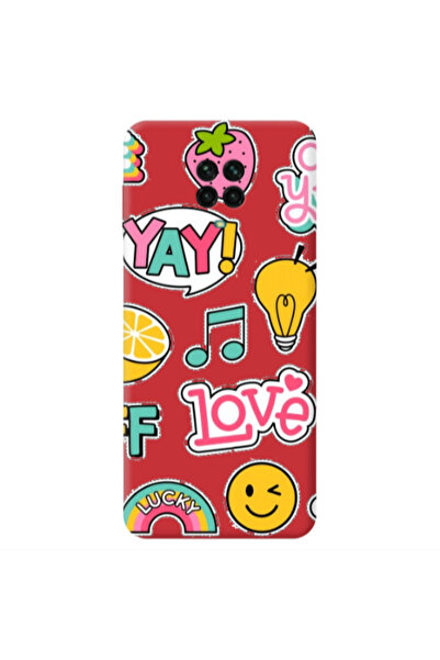 Other Xiaomi Redmi Note 9 Pro Cute desing Red Colored Silicone TPU Θήκη
