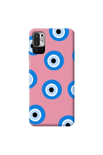 Other Xiaomi Redmi Note 10 Pro 5G Evil eyes beads Pink Colored Silicone TPU Θήκη