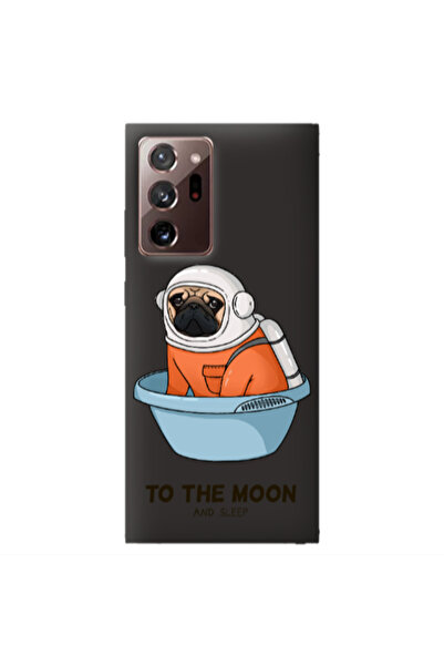 Other Samsung Note 20 Plus To the moon Black Colored Silicone TPU Θήκη