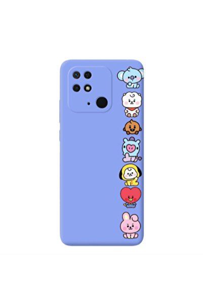 Other Xiaomi Redmi 10C Lovely animals Light Purple Colored Silicone TPU Θήκη