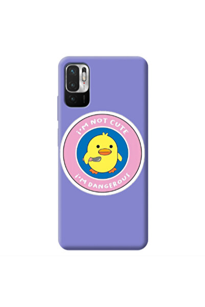 Other Xiaomi Redmi Note 10 Pro 5G I m dangerus Purple Colored Silicone TPU Θήκη