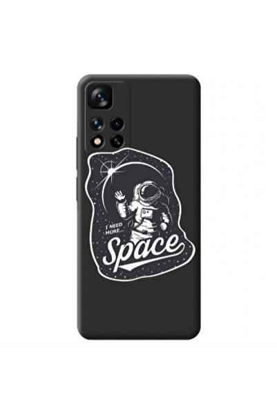 Other Xiaomi Redmi Note 11 Pro 5G I need more spacee Black Colored Silicone T...