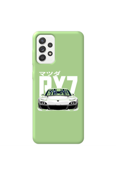 Other Samsung A72 Car Rx7 Light Green Colored Silicone TPU Θήκη