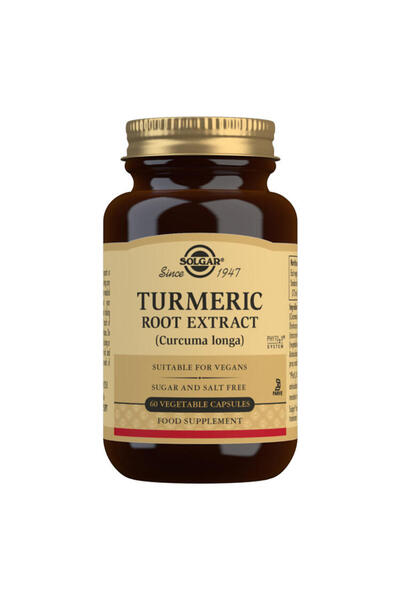 Solgar Turmeric Root Extract 60cps(Extract din radacina de Turmeric)