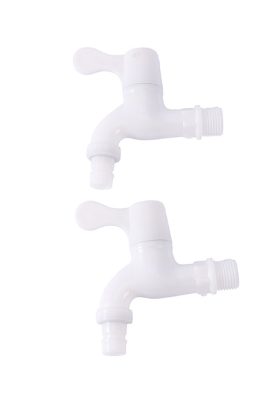 Lawazim 2-Piece Plastic Hose Bib Tap Set for Water Containers and Water Tanks