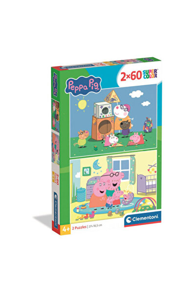 CLEMENTONI Puzzle 2 x 60 piese puzzle - Peppa Pig (24833)
