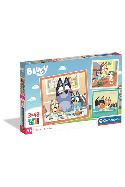 CLEMENTONI Puzzle 3 x 48 piese - Bluey (25003)