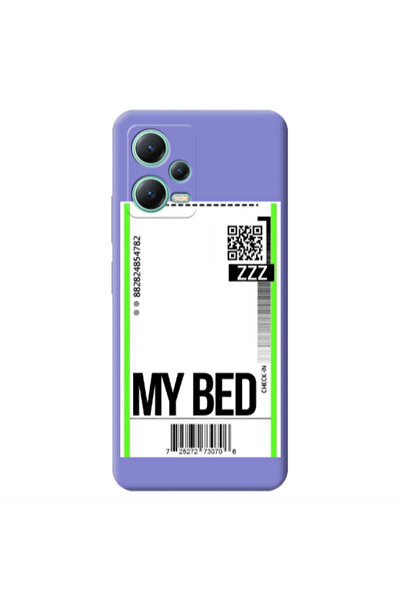 Other Xiaomi Redmi Note 12 Pro 5G My Bed ZZZ Purple Colored Silicone TPU Θήκη