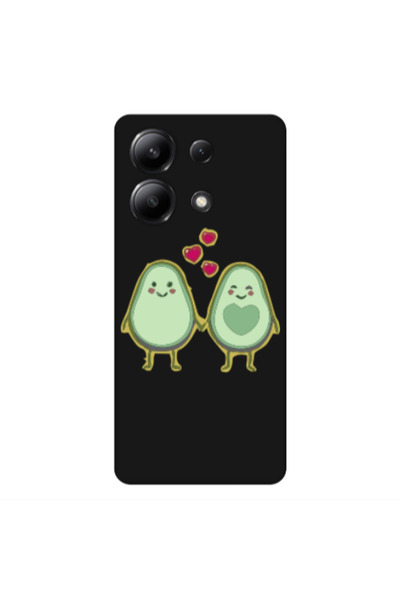 Other Xiaomi Redmi Note 13 4G Avocados Black Colored Silicone TPU Θήκη