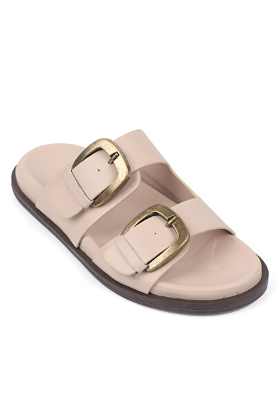 Capone Outfitters Ilyssa Two-Strap Buckle Women's Slippers