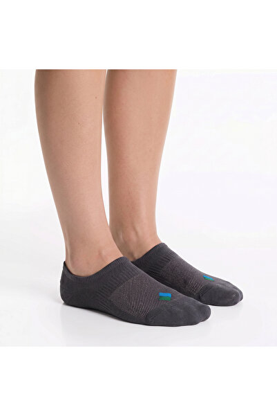 Bonny Silver Odor-Free No Show Booties Women's Smoked Silver Socks