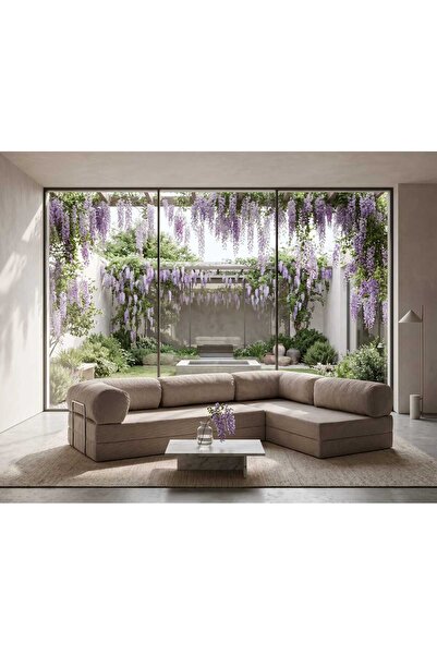 NESTİME Nestime® 300x200 cm Açık Köşe Modüler Sünger Koltuk Takımı 22 DNS ORG...