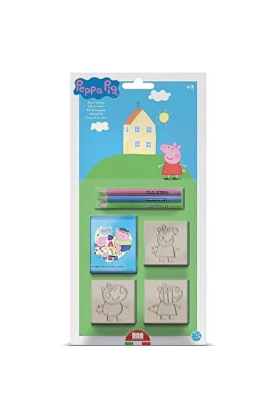 OEM Set ștampile Peppa Pig 3 buc. Multiprint + tusiera și creioane colorate