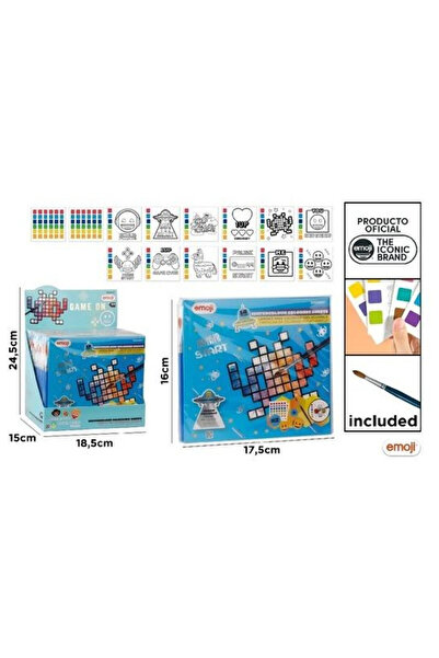 OEM Carte de colorat Joc Emoji MP Hârtie principală cu vopsele și pensulă