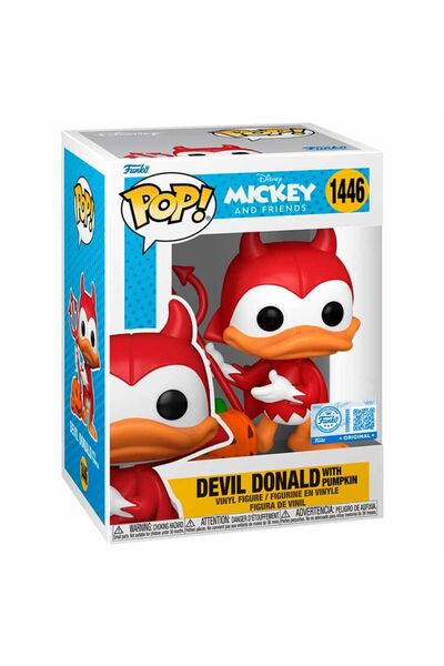 OEM Figurina Funko POP Mickey and Friends 1446 Devil Donald cu dovleac, multi...