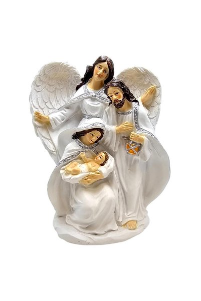 OEM Art Sacrum Figurină Betlejemska din rășină alb-argintie 14 cm