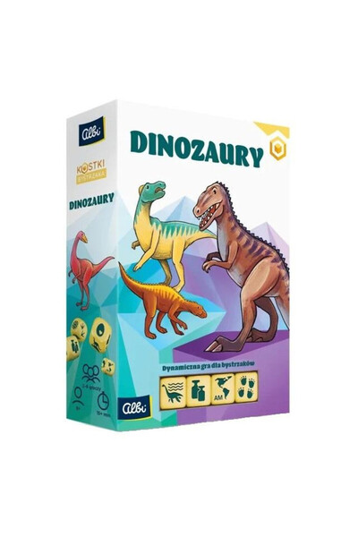 OEM Joc de societate educativ Dinozauri de la Albi - Zaruri Bystrzaka 8+