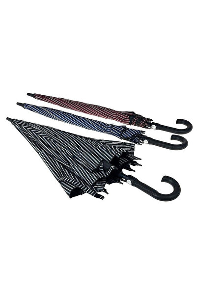 OEM Umbrela/parasol ADAR cu dungi, diametru 118 cm, lungime 94 cm, multicolor
