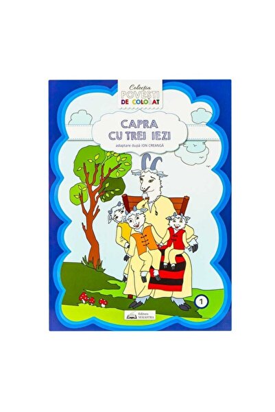 MC Micostore Книжка за оцветяване А4, с история, Кози с три дете, ISBN 818-3