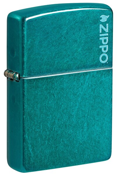 Zippo Candy Teal Matte Logo Dizayn Çakmak