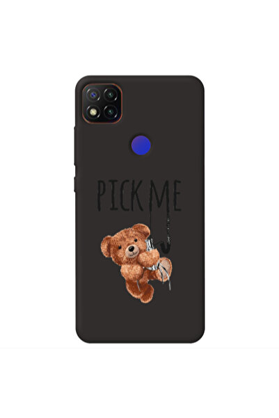 Other Xiaomi Redmi 9c Pick me Black Colored Silicone TPU Θήκη