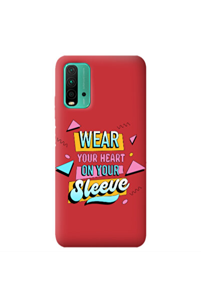 Other Xiaomi Poco M3 Wear Your Heart Red Colored Silicone TPU Θήκη