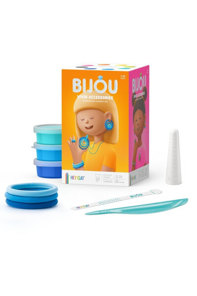 TM TOYS Set modelaj Hey Clay Bijou multicolor