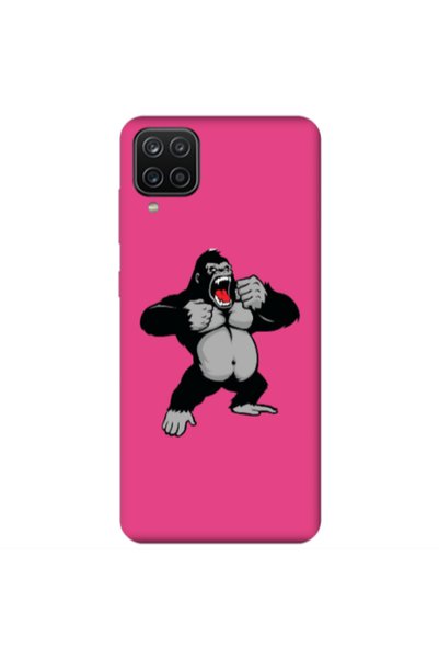 Other Samsung A12 Angry Gorilla2 Fuchsia Colored Silicone TPU Θήκη