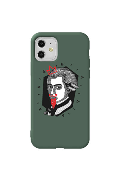 Other Apple iPhone 11 Bearded Dark Green Colored Silicone TPU Θήκη