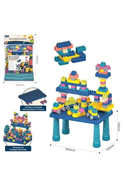 OEM Set constructie Merkpol 88 piese cu masa multicolor