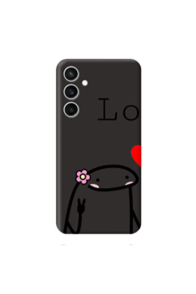 Other Samsung S24 Plus Love 1 Black Colored Silicone TPU Θήκη