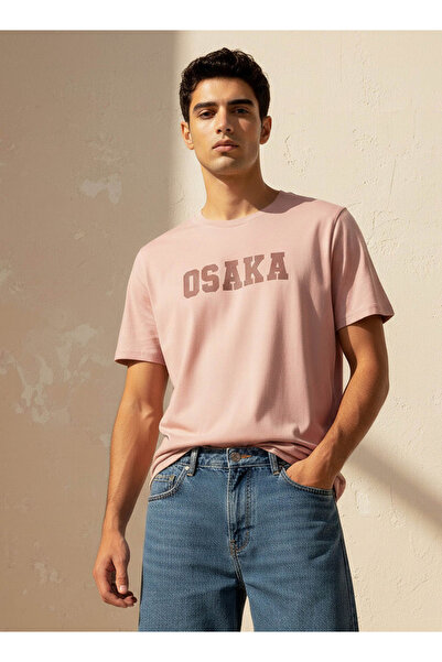 FAV Men Slim Fit Crew Neck Short Sleeves Printed T-shirt