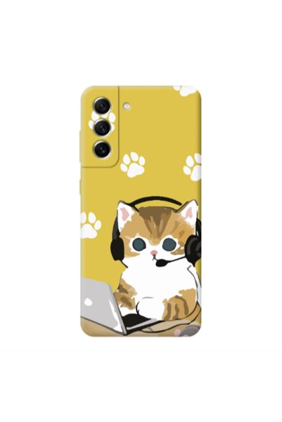 Other Samsung S21 FE Call Center Yellow Colored Silicone TPU Θήκη