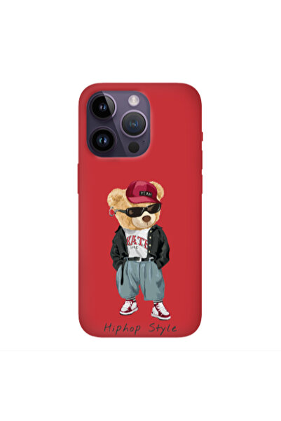 Other Apple iPhone 14 Pro Max Hip hop style Red Colored Silicone TPU Θήκη