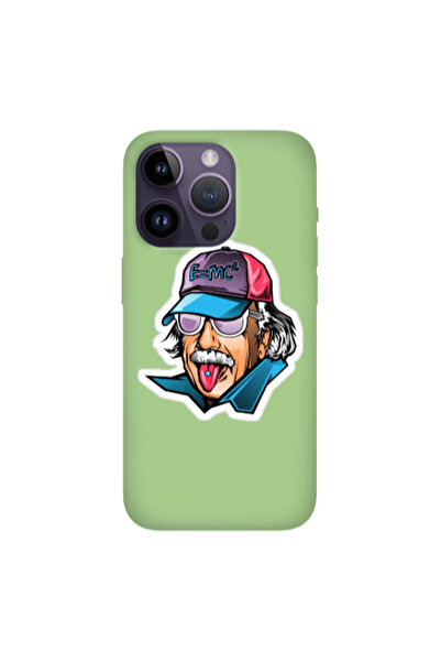 Other Apple iPhone 14 Pro Max Einstein Light Green Colored Silicone TPU Θήκη