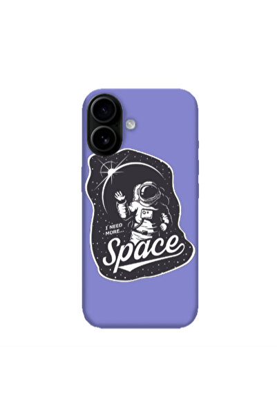 Other Apple Iphone 16 I need more spacee Purple Colored Silicone TPU Θήκη